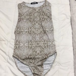 Missguided snack skin print bodysuit